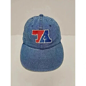 Vintage Distressed Denim TA Adjustable Men's Hat Kudzu 100% Cotton